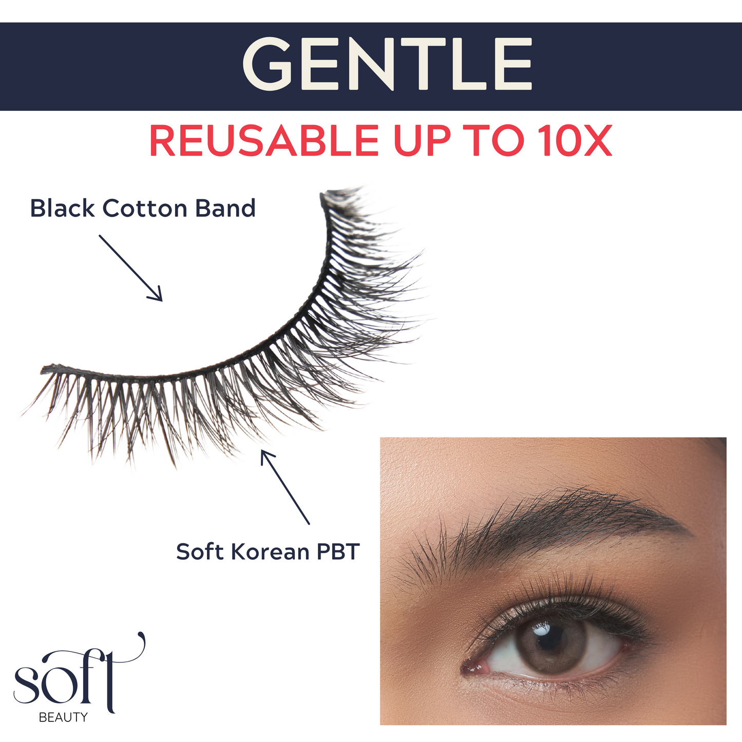 SOFT Beauty Lashes in Gentle
