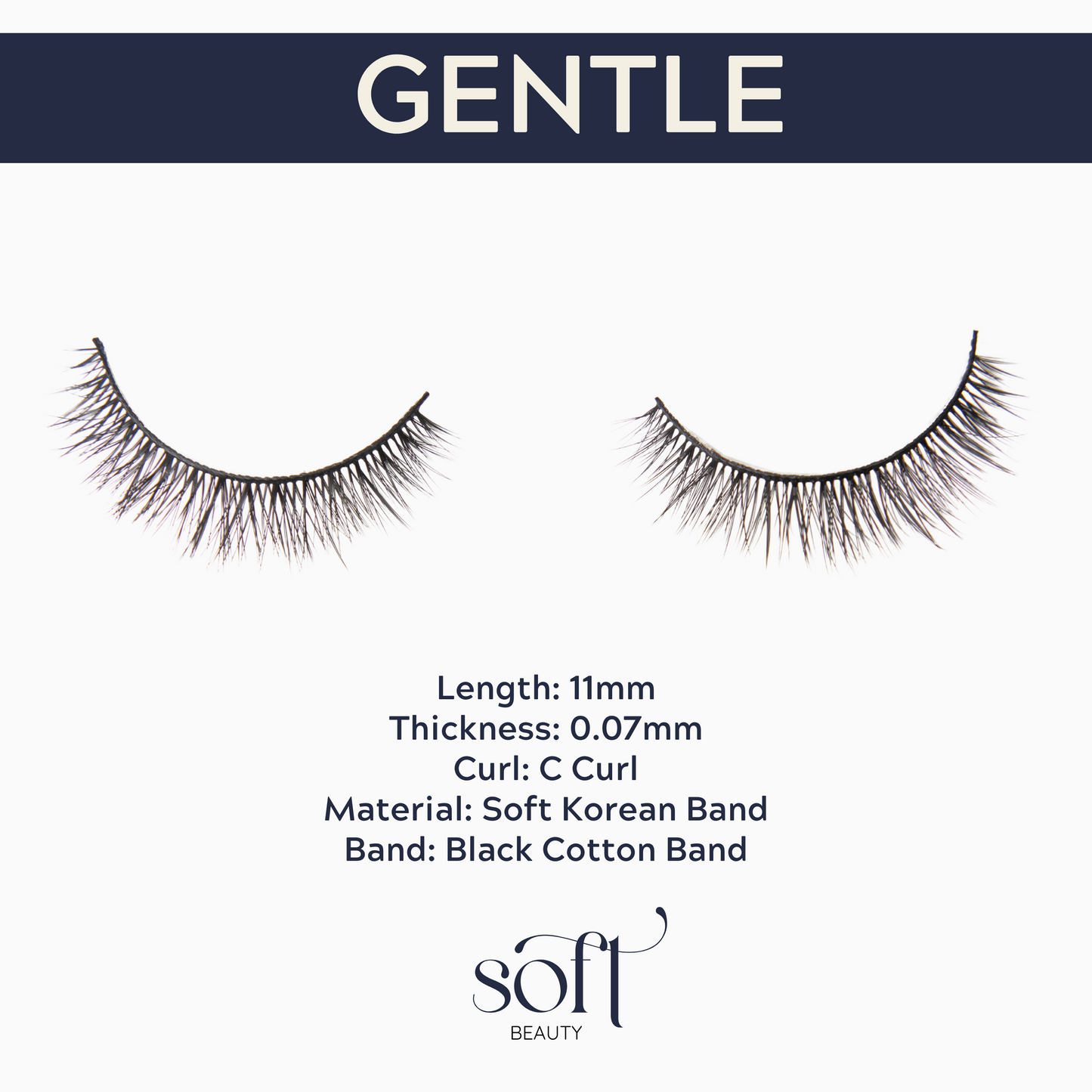 SOFT Beauty Lashes in Gentle