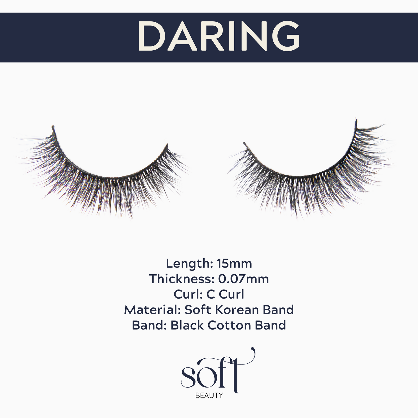 SOFT Beauty Lashes in Daring