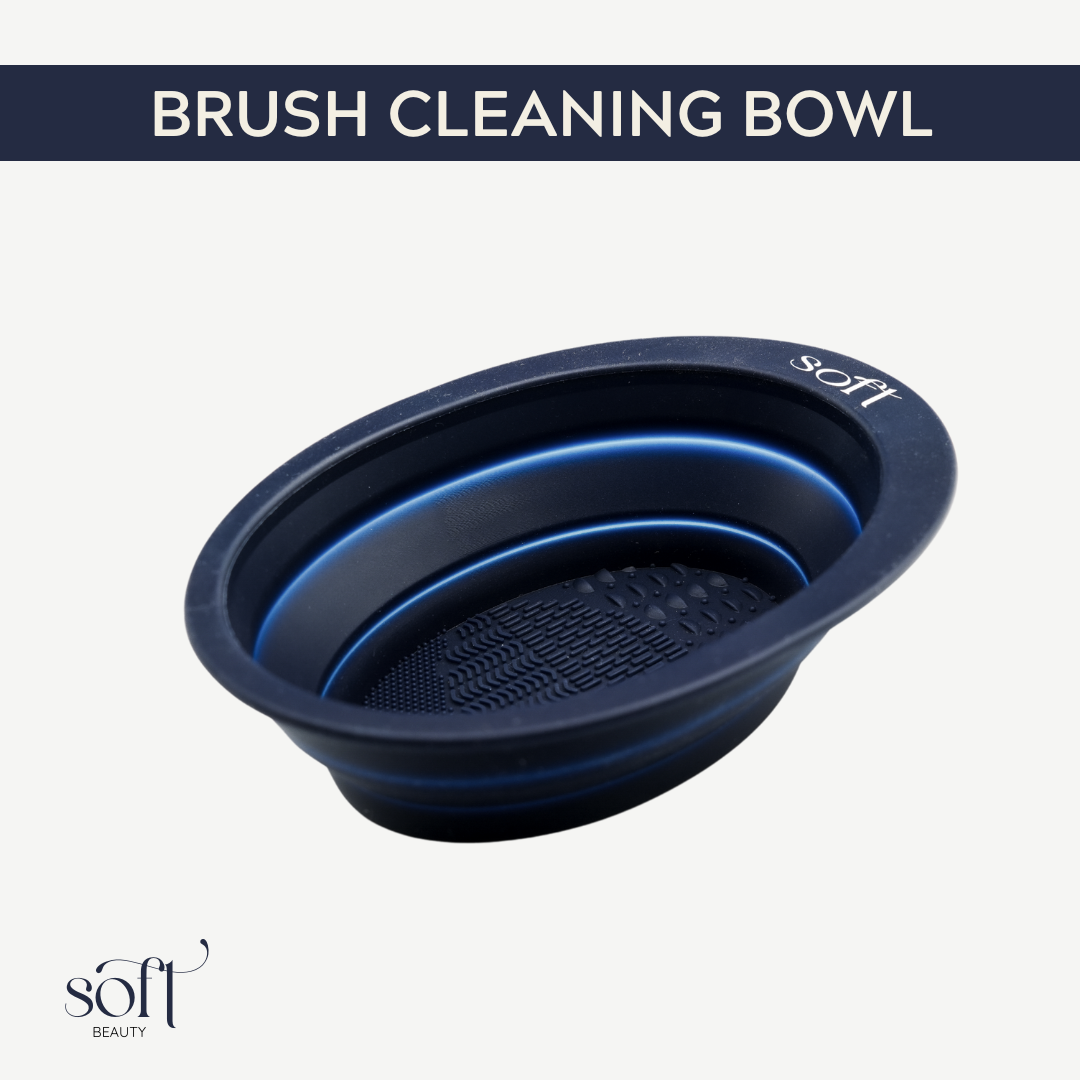 SOFT Portable and Reusable Brush Cleaning Bowl – Pro-Grade Makeup Brush Washing Tool
