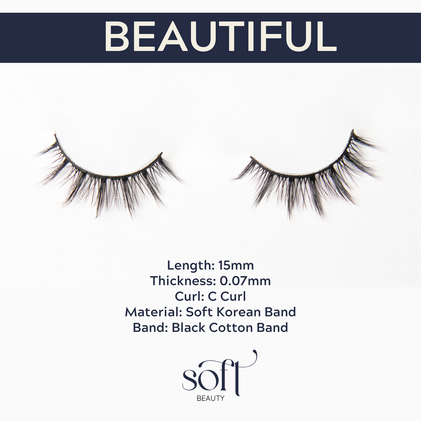 SOFT Beauty Lashes in Beautiful
