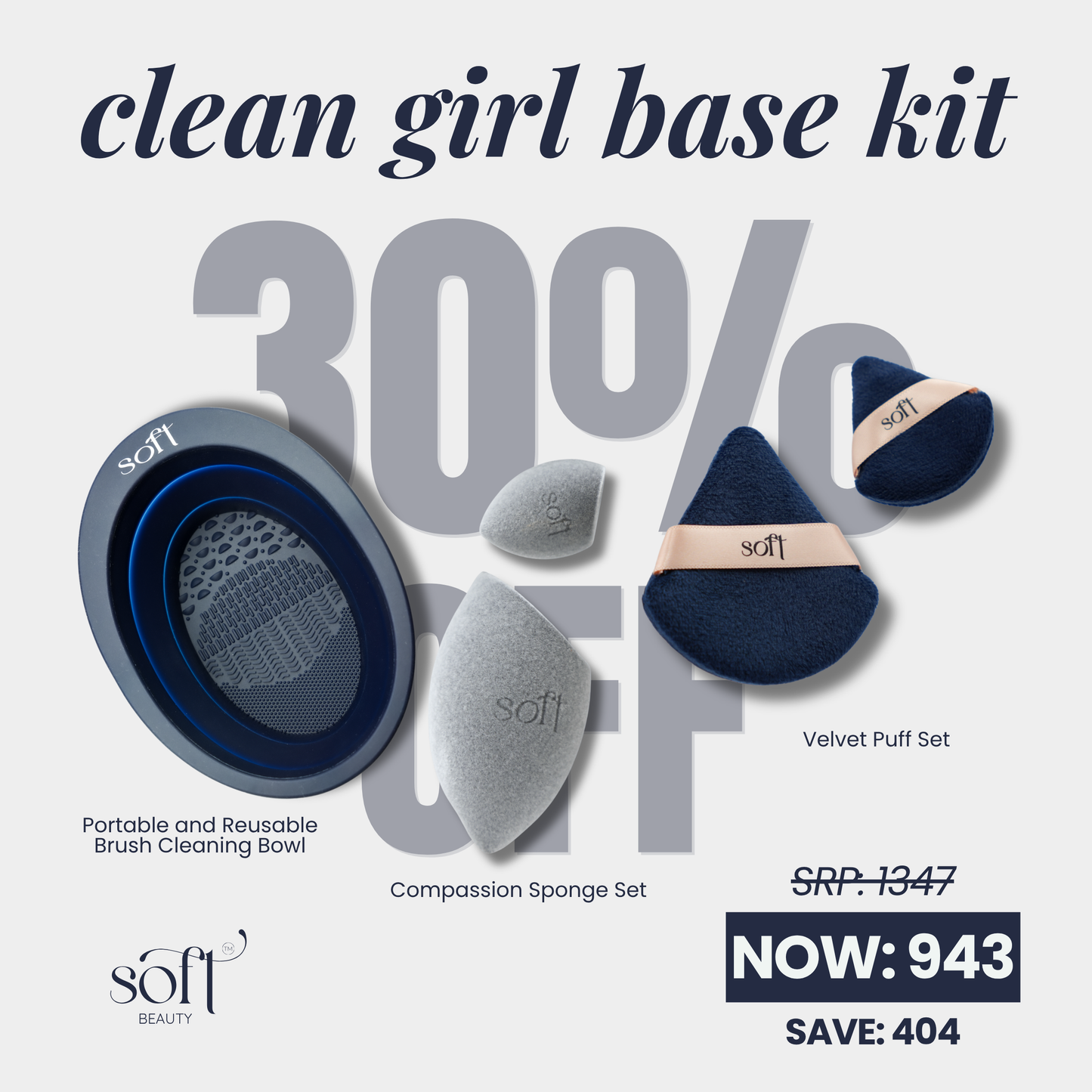 Clean Girl Base Kit - ₱943 (From ₱1,347)