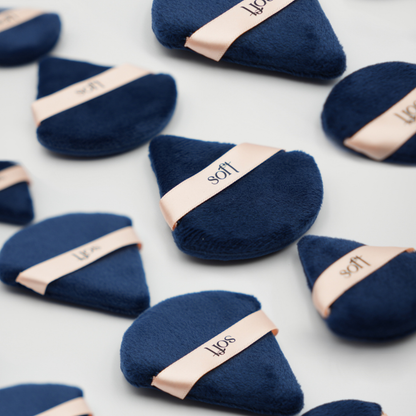 Velvet Puff Set - Reusable Small and Regular-Sized Velvety Makeup Puff