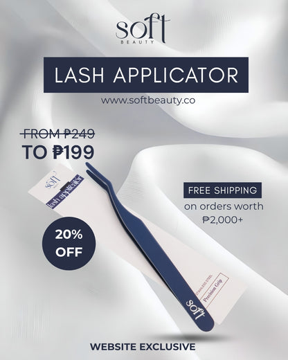 SOFT Beauty Lash Applicator Tweezers Sets Makeup Tools For Lashes Building Lash Extension