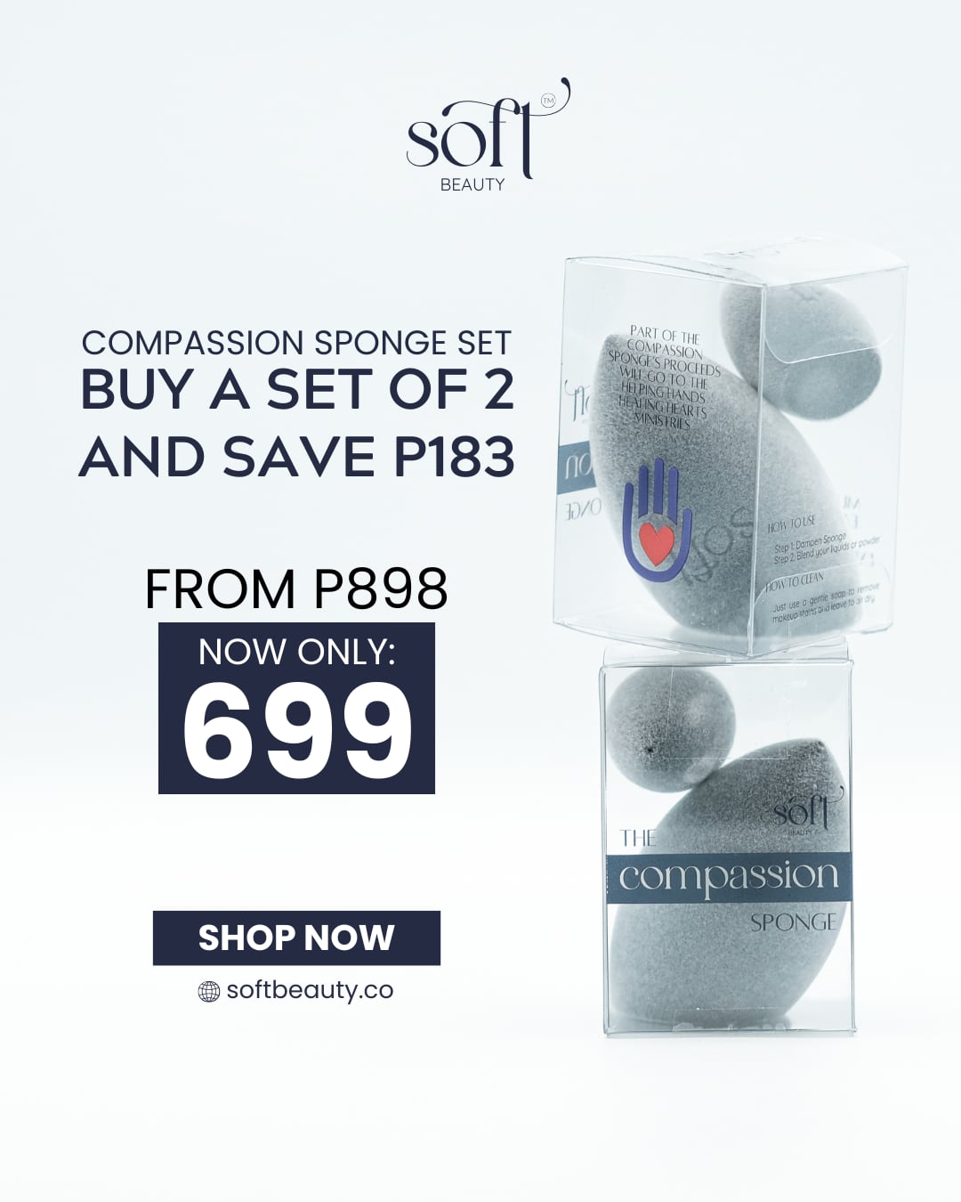 SOFT Beauty Compassion Sponge Set