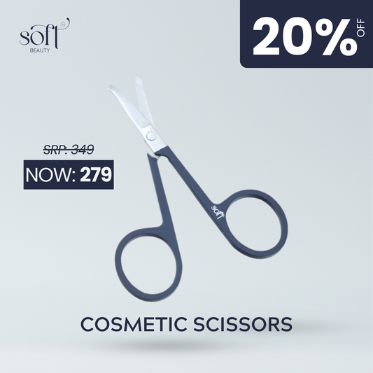 Soft Beauty PH Precision Lash & Brow Scissors – Stainless Steel Trimming Tool