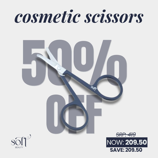 Soft Beauty PH Precision Lash & Brow Scissors – Stainless Steel Trimming Tool